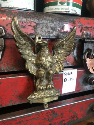Eagle Bird Design Solid Brass Door Knocker.  Old Vintage Antique Vgc