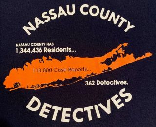 Ncpd Nassau County Police Department Detective Bureau T - Shirt Xl Nypd