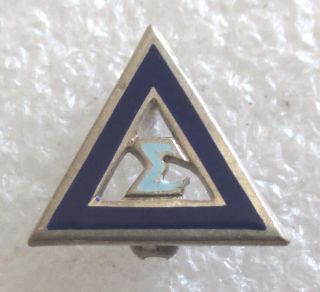 Vintage Kappa Kappa Gamma ΚΚΓ Sorority Silver Pledge Pin