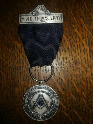 Vintage Silver Marked Japanese Masonic Jewel Grand Lodge Of Japan