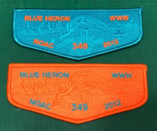 Usa Boy Scouts Of America - Oa Blue Heron Lodge 349 Noac 2012 Scout Flap Patch