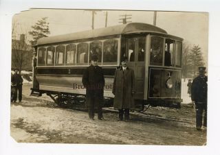 Vintage 1910 Battery & Streetcar Trolley Inventors Sprague & Edison Nyc Photo 4
