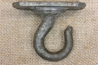Old Plant Hook Porch Ceiling Barn Find Galvanized Iron Vintage 2 3/4 X 1 1/4”