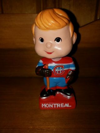 Montreal Canadiens Vintage Bobble Head/bobbing Head/nodder/ Miniature Near