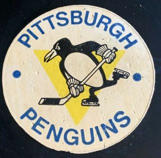 Vintage NHL Pittsburgh Penguins Viceroy Approved Game Puck 1970’s 2