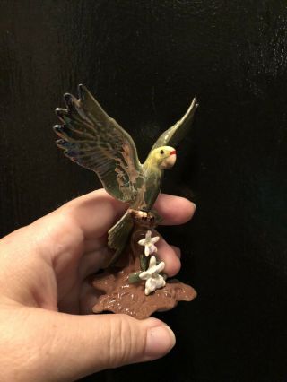 Hagen Renaker Specialties Parrot Figurine on Trunk 3