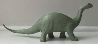 Marx Brontosaurus Dinosaur 1950s Light Green Vintage Plastic Prehistoric