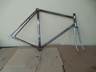 Vintage Campagnolo Steel Road Bike Frame Set W Fork 58cm