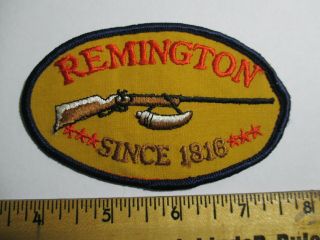 Remington Since 1816 Wild West Nra Embroidered Patch Old Vintage Nos