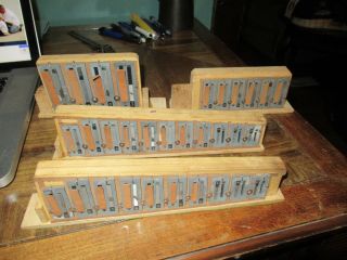 Vintage Hohner Cf Treble & Bass Reed Blocks - Reeds - 2 Row Button Accordion