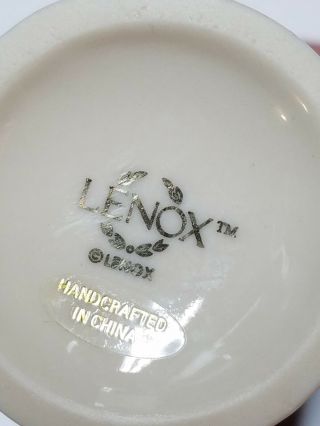 Lenox Rose Blossom Bud Vase Ivory Color Porcelain With Gold Trim 3
