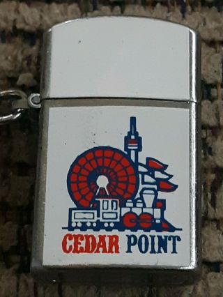 Mini Lighter Keychain Cedar Point Sandusky Ohio Ferris Wheel Sky Needle Train