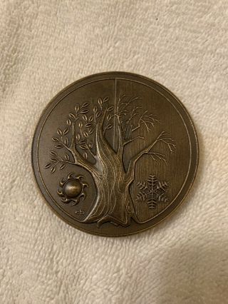 The 1973 Franklin Annual Calendar Art Medal Bronze Coin