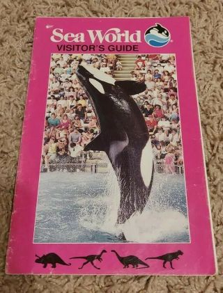 1992 Sea World Ohio Park Map Visitors Guide Brochure Aurora Cleveland Six Flags
