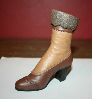 Just The Right Shoe By Raine Victorian " Miniature " High Buttoned Boot Collectible