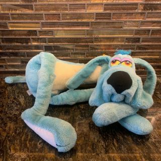 Vintage Foofur 1984 Stuffed Animal Plush Blue Dog Phil Mendez Large 20 " Dakin