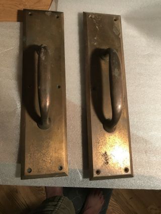 Vintage Brass Door Pulls Large