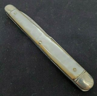Vintage Remington Umc R7024 Triple (3) Blade Mother Of Pearl Pocket Knife Usa