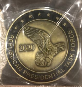2020 Republican Presidential Task Force Challenge Coin Donald Trump, 2