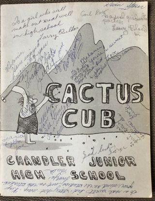 Chandler Junior High School Yearbook 1962 - Cactus Cub - Arizona - Melanie Kunz