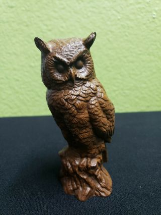 Vintage Red Mill Mfg.  Hand Crafted,  - Usa Owl Bird Figurine.  Fast