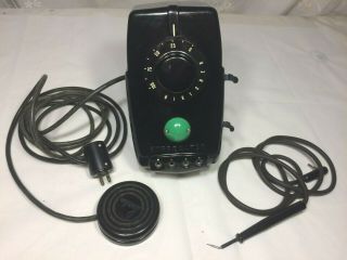 Vintage Birtcher Hyfrecator With Foot Control And Probe - Euc