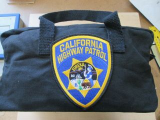 Chp California Highway Patrol Canvas Utility Tool Toiletries Bag