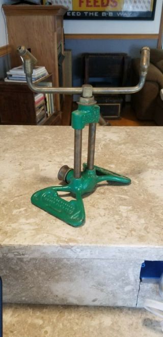Vintage Antique Rain King Sprinkler Model D - 1 Sunbeam Corp Chicago Ill Cast Iron