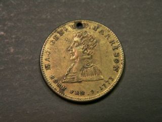 Vintage 1840 William Henry Harrison Presidential Campaign Medal