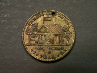 Vintage 1840 William Henry Harrison Presidential Campaign Medal 2