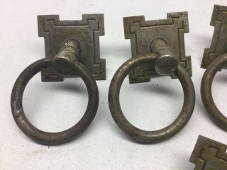 5 Antique Victorian Drop Ring Drawer Pulls 2
