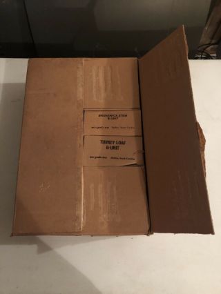 Vintage Military Meals Ready To Eat.  Mre