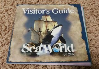 1997 Sea World Ohio Park Map Visitors Guide Brochure Aurora Cleveland Six Flags