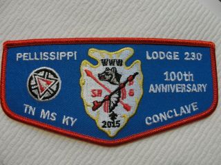 Order Of The Arrow 100th Anniversary Pellissippi Lodge 230 Conclave Patch