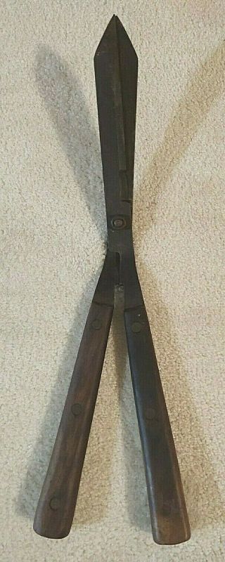 Vintage Disston Hand Hedge Shears Clippers Usa Antique Tools American Farm Decor
