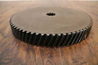 Big Fat Vintage Steel Gear Wheel Industrial Steampunk Salvage Art 26.  9 Lb 10.  25 "