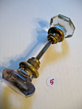 Vintage Set Of Glass Door Knobs - Light Amethyst (5)