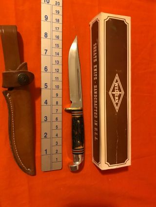 Vintage Western H48a E Hunting Knife Made In The Usa