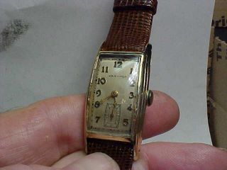 Vintage Mans Hamilton Wristwatch (yorktown) Model 982 19j Long Case Model