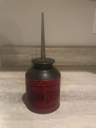 Vintage Red John Deere Oil Can - Rare