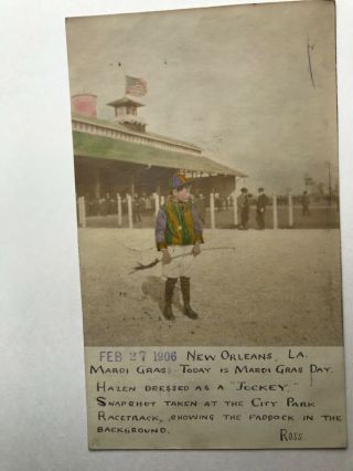 Mardi Gras Day Orleans La 1906 Vintage Postcard