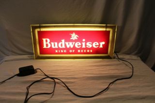 Vintage Neon Products Inc Budweiser King Of Beers Bar Light Wall Sign