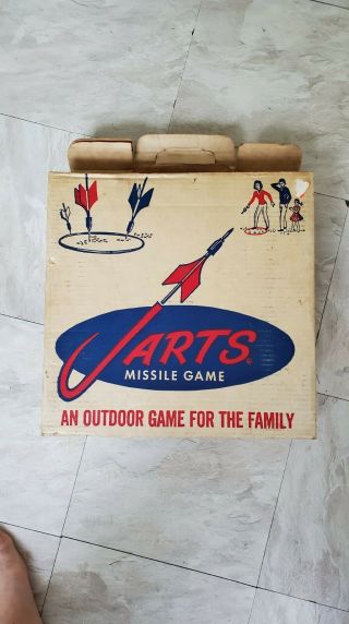 Vintage 1960s Jarts Lawn Darts Game Box In,  Box Only