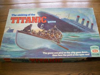 1976 The Sinking Of The Titanic Board Game Ideal Toy Corp 100 Complete Vintage