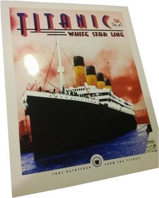 2 X Titanic Art Print,  Small Poster 8x10 Paper Ready For Framing W/titanic Coal