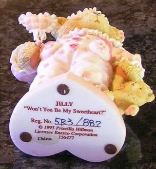 VINTAGE 1995 CHERISHED TEDDIES - JILLY - WON ' T YOU BE MY SWEETHEART? 3