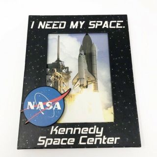 Vintage Nasa Kennedy Space Center Photo Picture Frame Astronaut Florida
