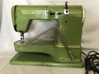 Vintage Elna Supermatic Sewing Machine And Case
