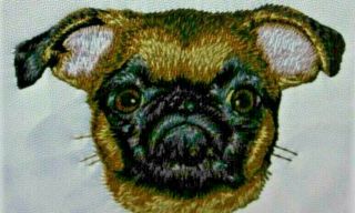 Brussels Griffon Dog Breed Bathroom Set Of 2 Hand Towels Embroidered