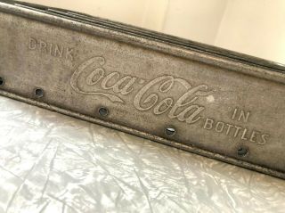 Vintage Coca Cola Aluminum 24 Bottles Carrier Crate Soda Pop Coke Americana 2
